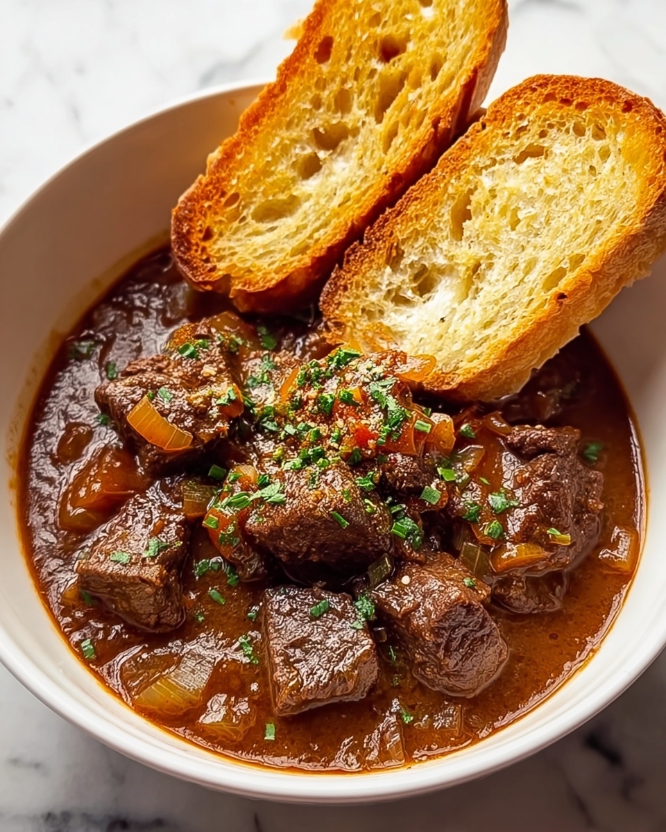 French Onion Beef Short Rib Soup Recipe - Recipe Image