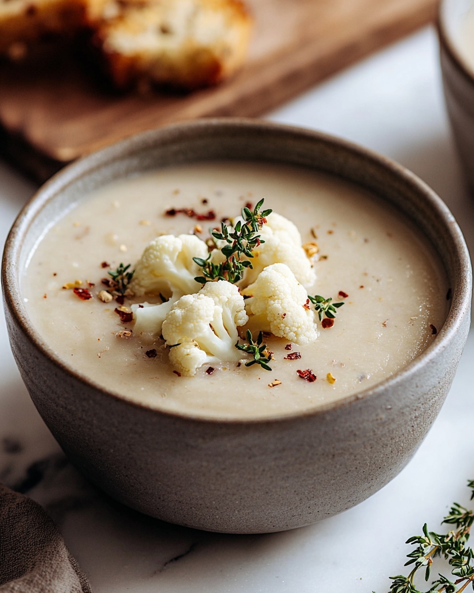 Vegan Cauliflower Soup Recipe - Recipe Image