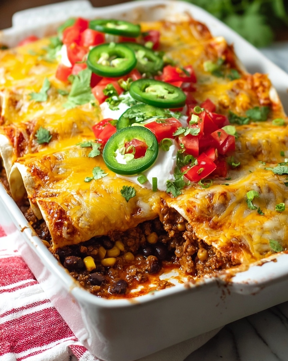 Beef Enchilada Casserole Recipe - Recipe Image