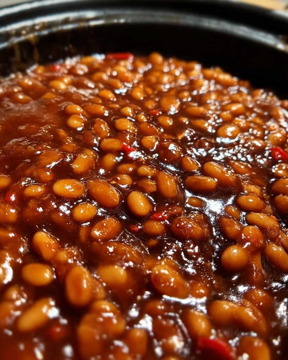Saucy Smoky Baked Beans Recipe - Recipe Image