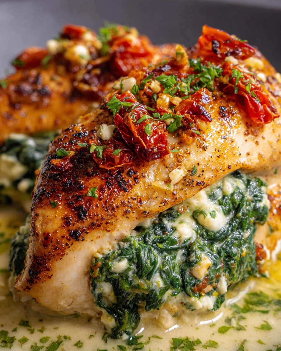 Spinach Stuffed Chicken Breast Recipe - Recipe Image