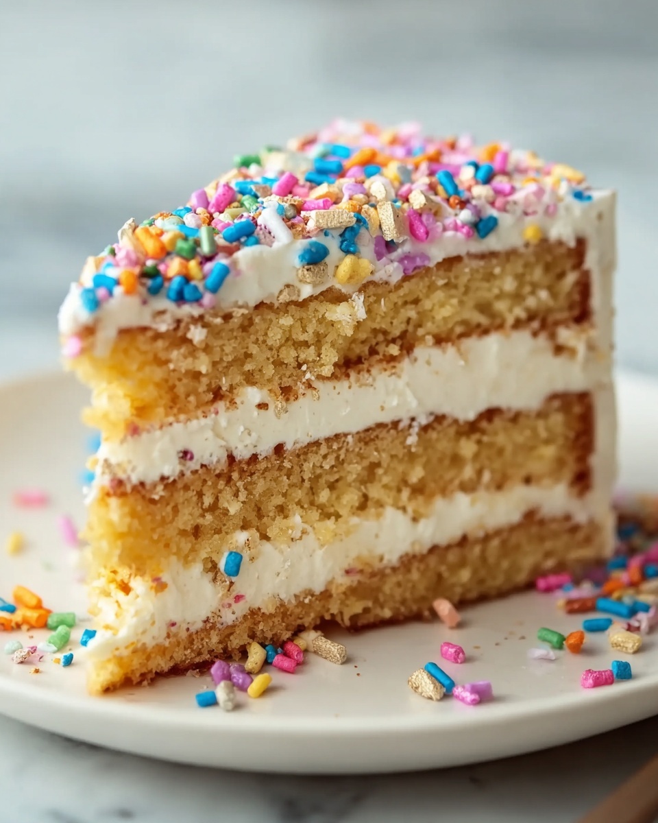 No Bake Birthday Cake Delight Recipe - Recipe Image