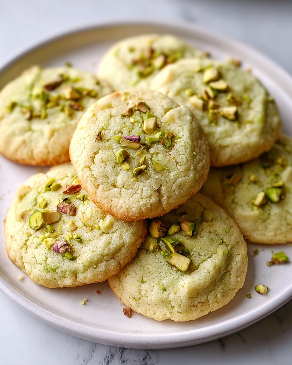 Pistachio Cookies with White Chocolate Chips Recipe - Recipe Image