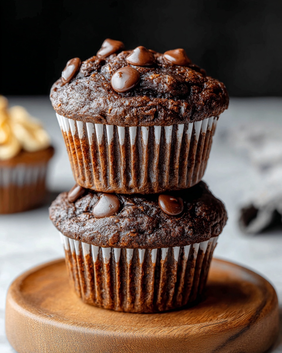 Dark Chocolate Banana Bread Muffins Recipe - Recipe Image