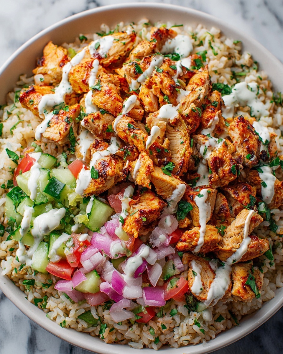 Juicy Chicken Shawarma Crispy Rice Salad Recipe - Recipe Image