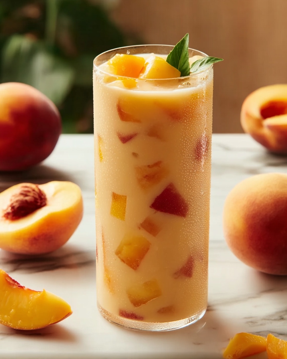 Iced Peach Colada Recipe - Recipe Image
