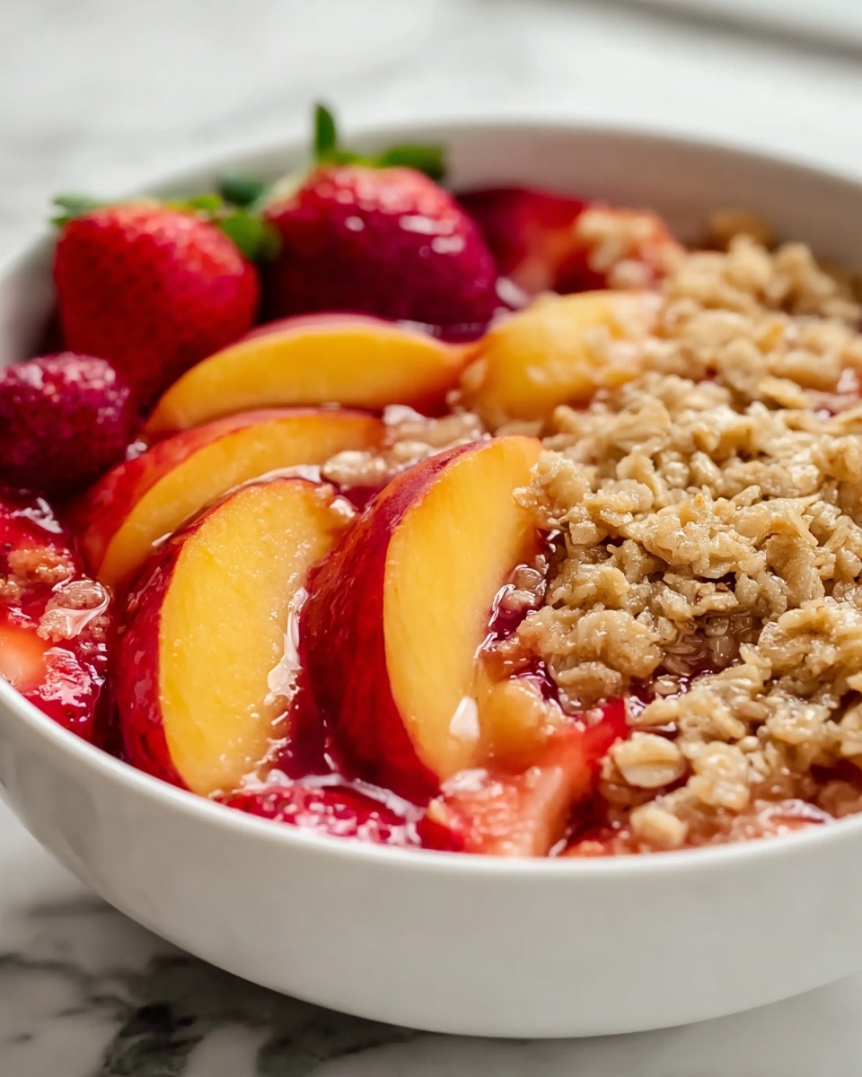 Strawberry Peach Crisp Recipe - Recipe Image