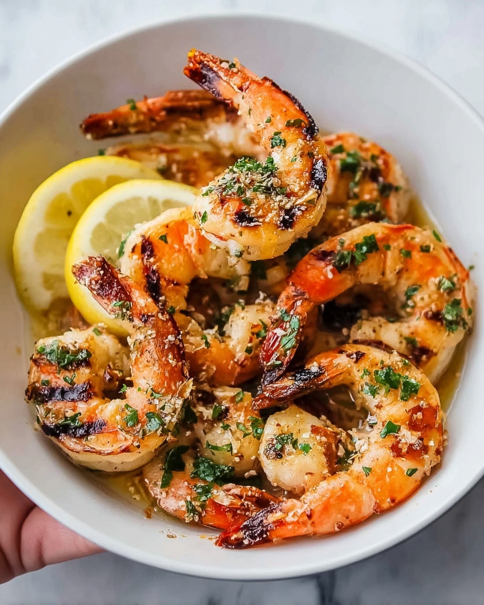BBQ Grilled Prawns with Garlic, Lemon & Chilli Recipe - Recipe Image
