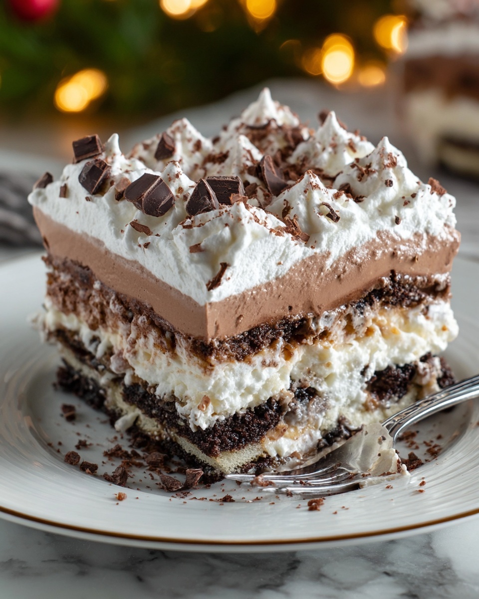 Hot Chocolate Lasagna Recipe - Recipe Image