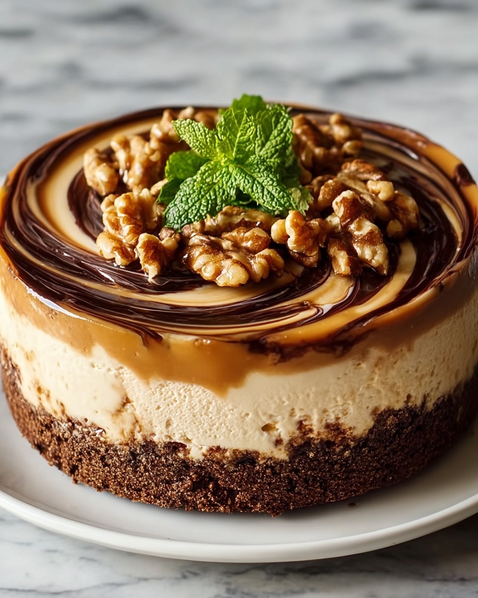 Whimsical Peanut Butter Swirl Cheesecake Recipe - Recipe Image