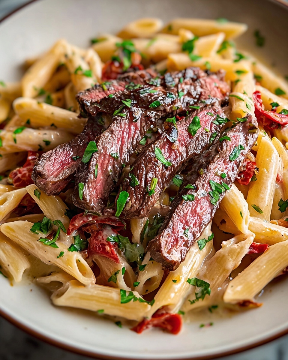 One-Pot Zesty Steak Pasta Recipe - Recipe Image