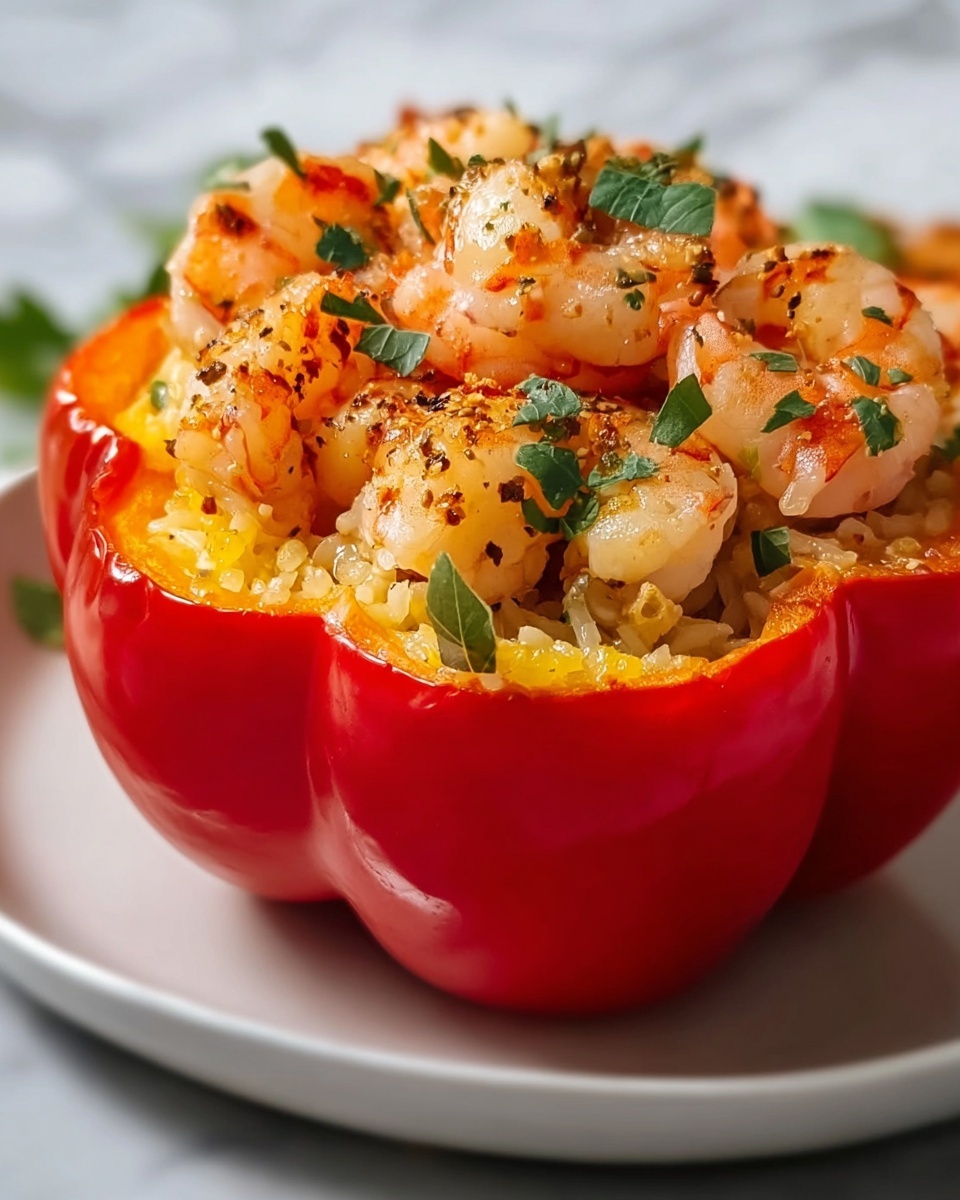 Crab and Shrimp Stuffed Bell Peppers Recipe - Recipe Image