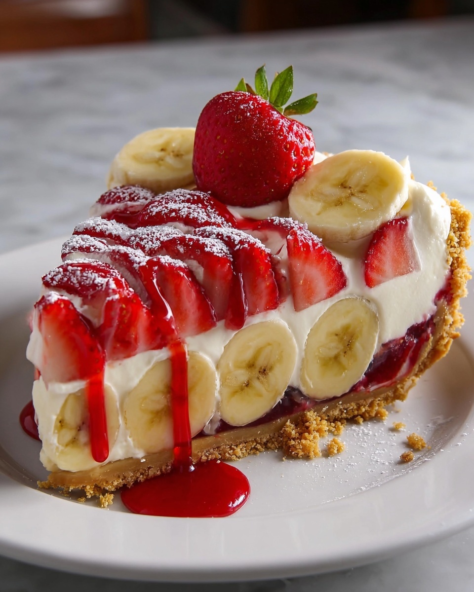 Banana-Strawberry Cheesecake Fantasy Recipe - Recipe Image