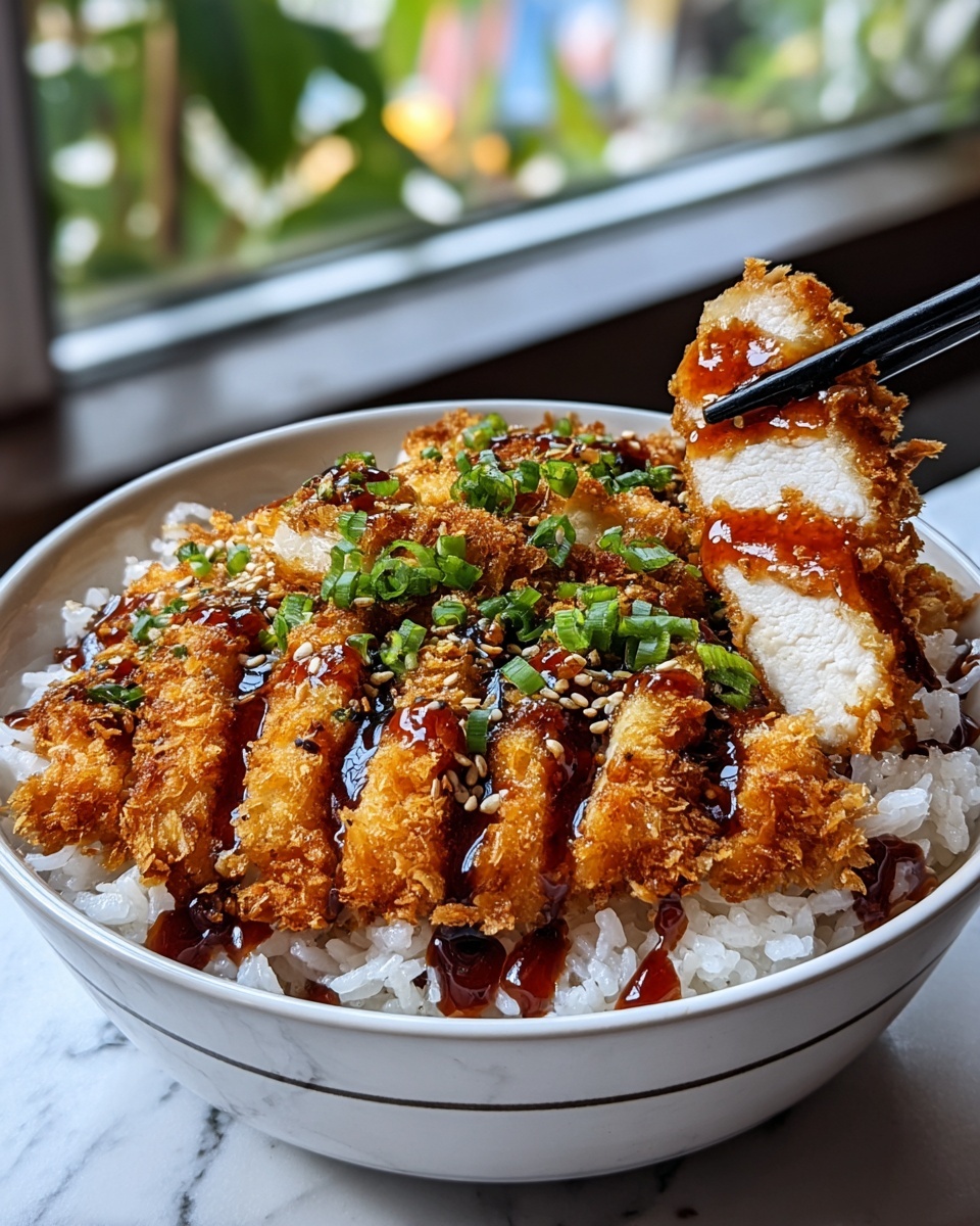 Japanese Katsu Bowls with Tonkatsu Sauce Recipe - Recipe Image