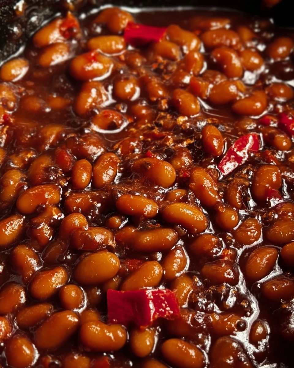 Saucy Smoky Baked Beans Recipe - Recipe Image