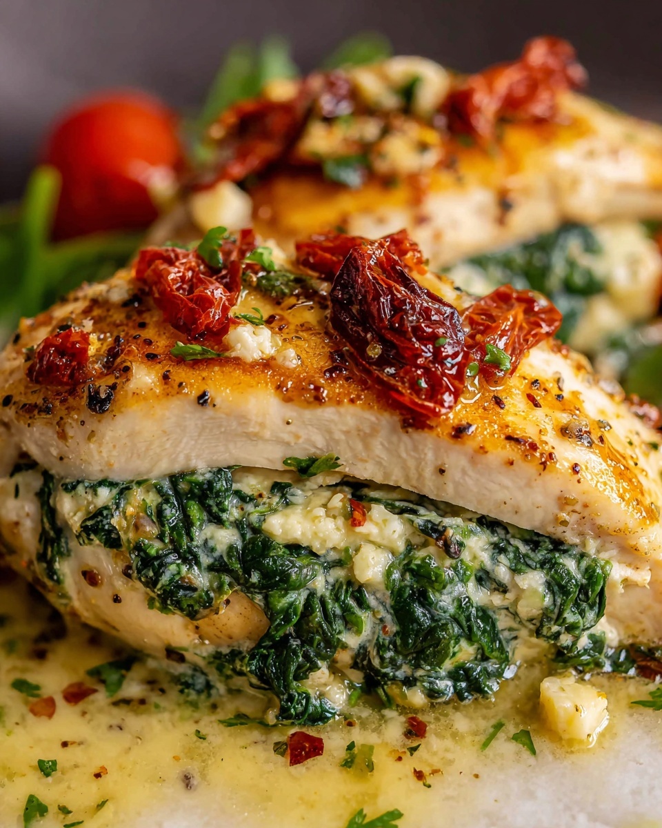 Spinach Stuffed Chicken Breast Recipe - Recipe Image