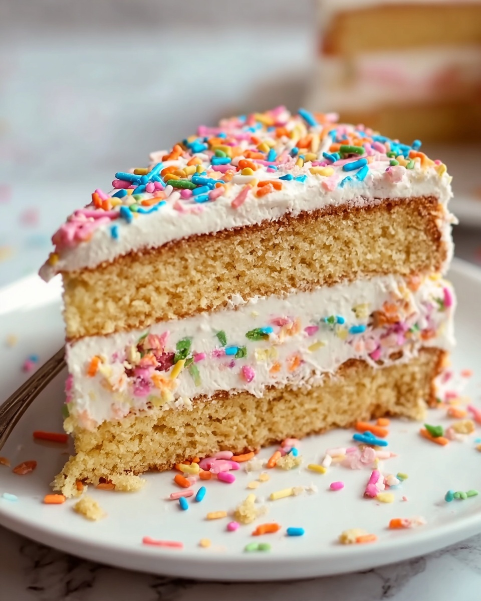 No Bake Birthday Cake Delight Recipe - Recipe Image