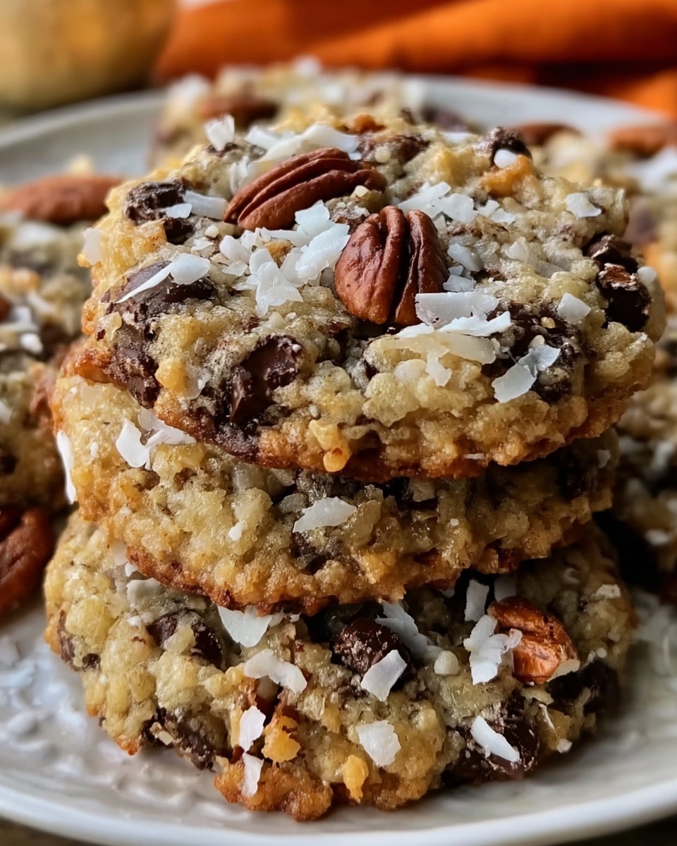 Chocolate Pecan Coconut Cookies Recipe - Recipe Image