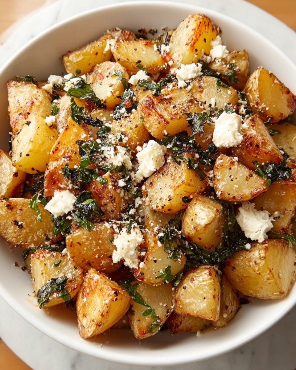 Greek Feta Roast Potatoes Recipe - Recipe Image
