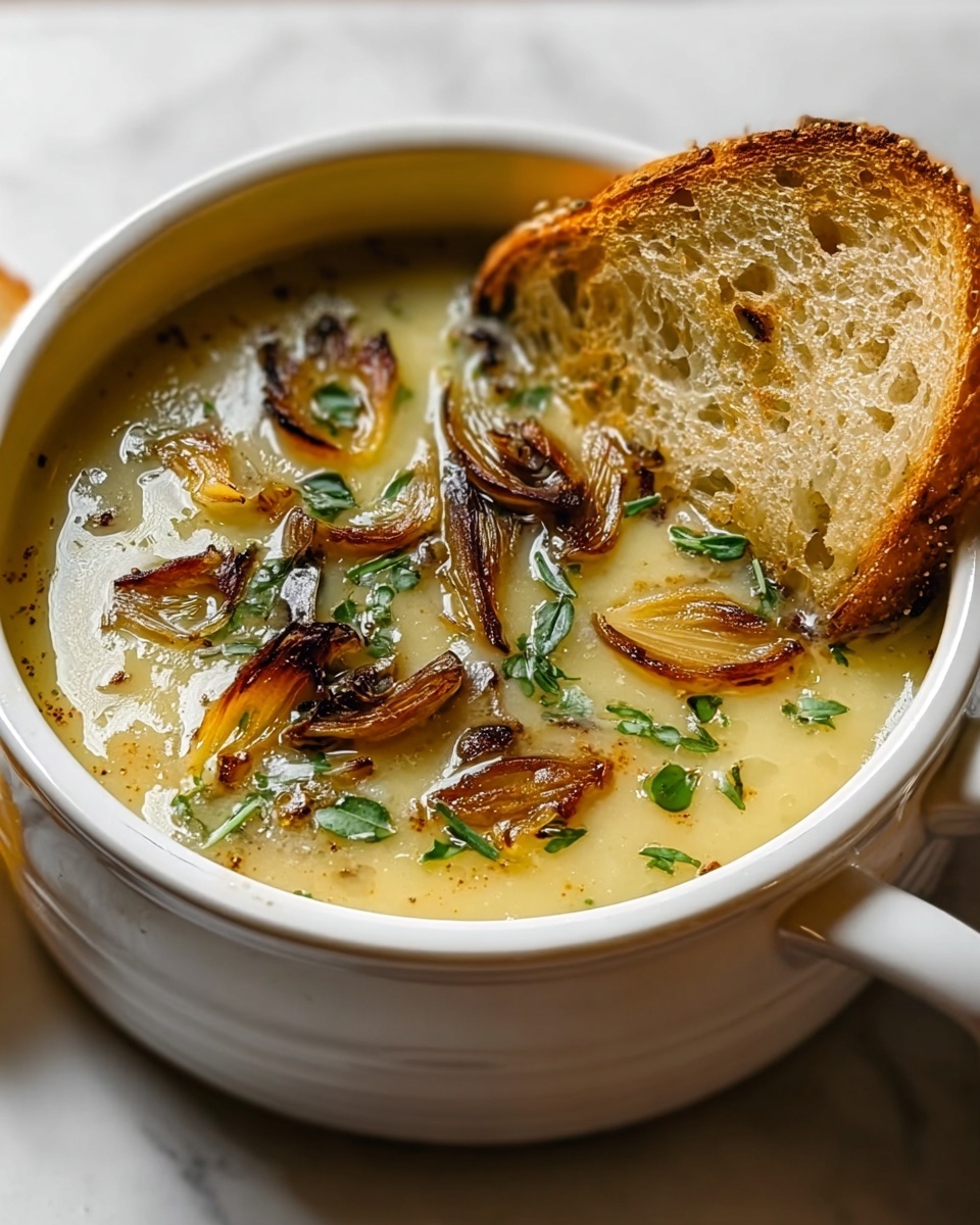 Country French Garlic Soup Recipe - Recipe Image