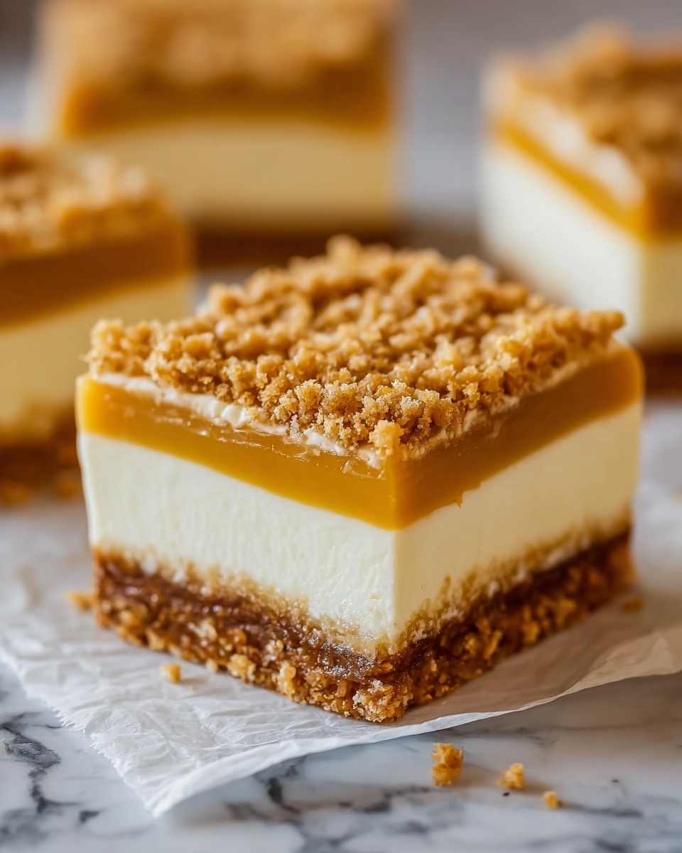 Vegan Pumpkin Cheesecake Bars Recipe - Recipe Image
