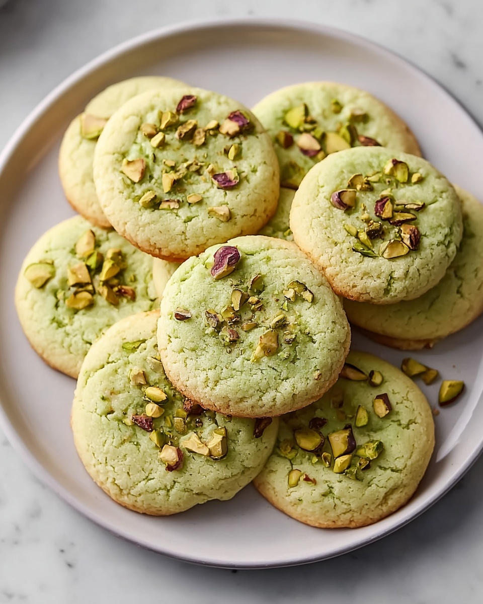 Pistachio Cookies with White Chocolate Chips Recipe - Recipe Image