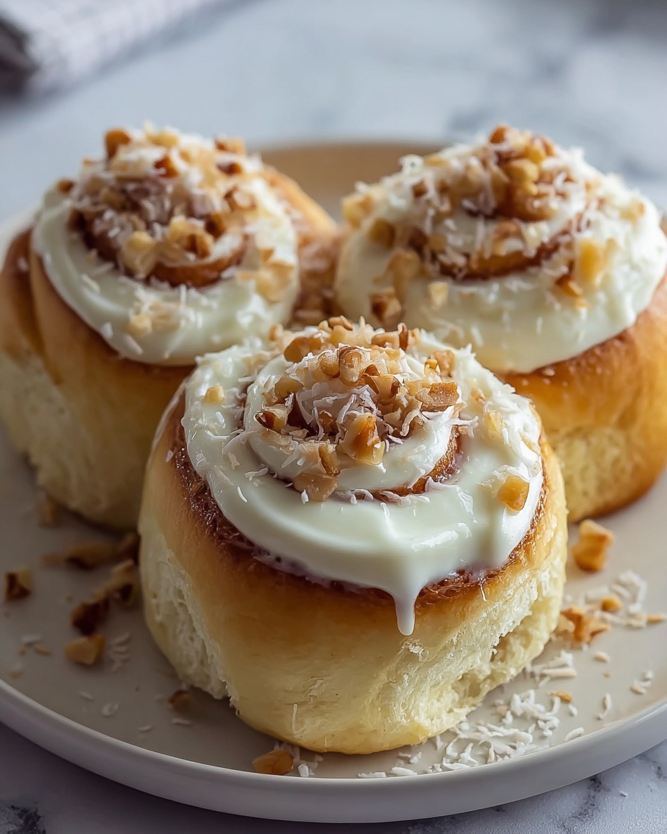 Breakfast Sweet Rolls with Coconut and Toffee Recipe - Recipe Image