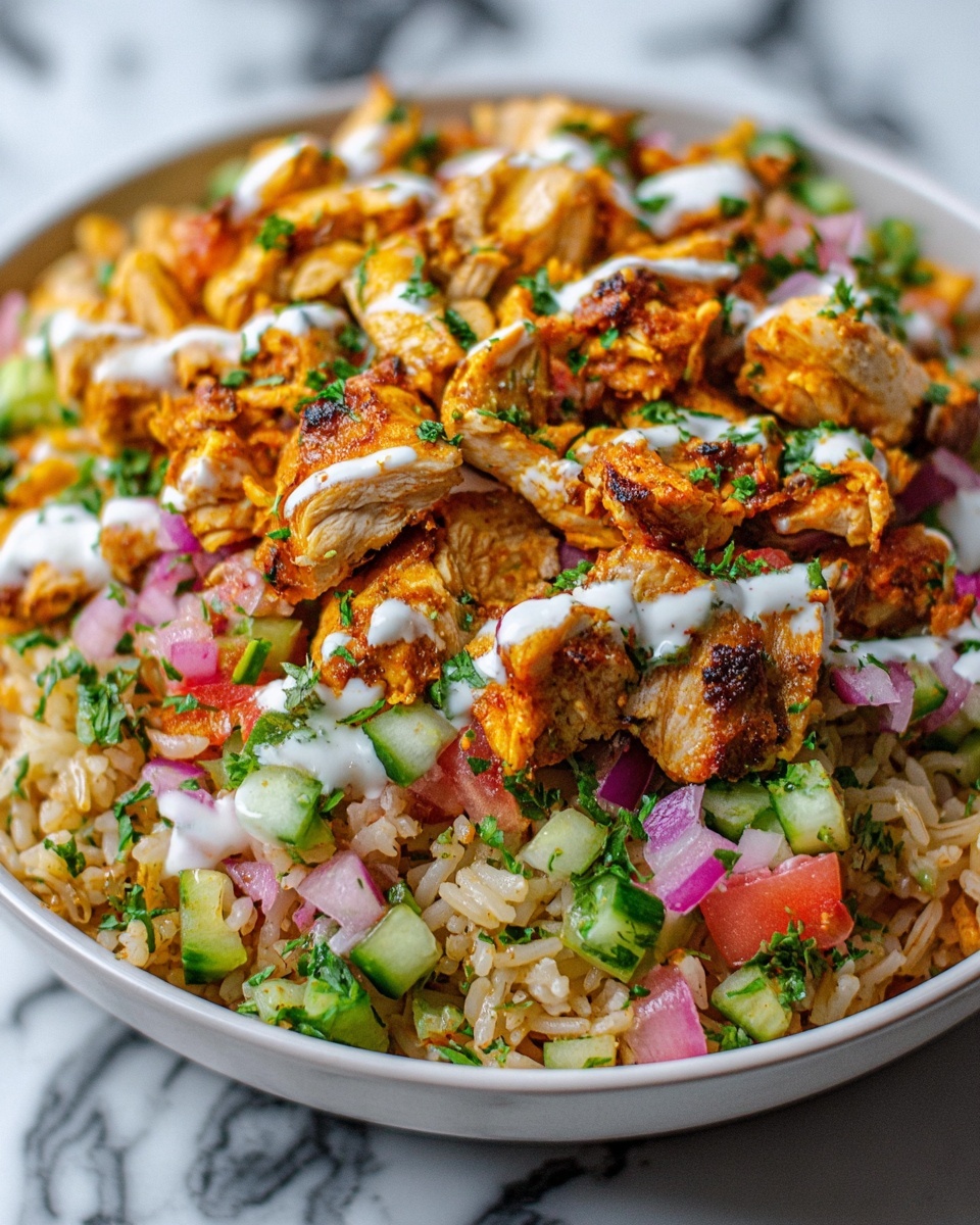 Juicy Chicken Shawarma Crispy Rice Salad Recipe - Recipe Image