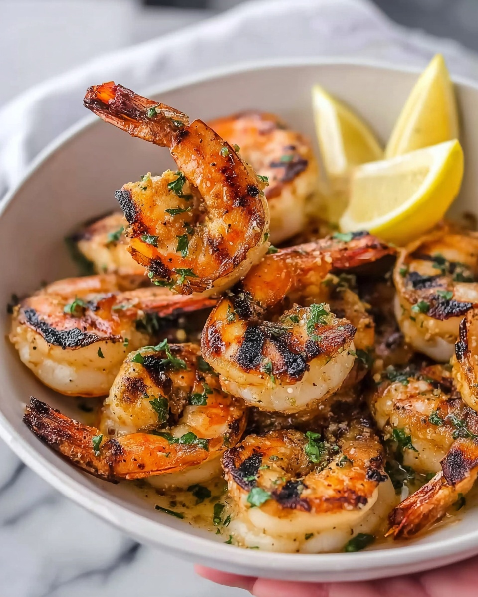 BBQ Grilled Prawns with Garlic, Lemon & Chilli Recipe - Recipe Image