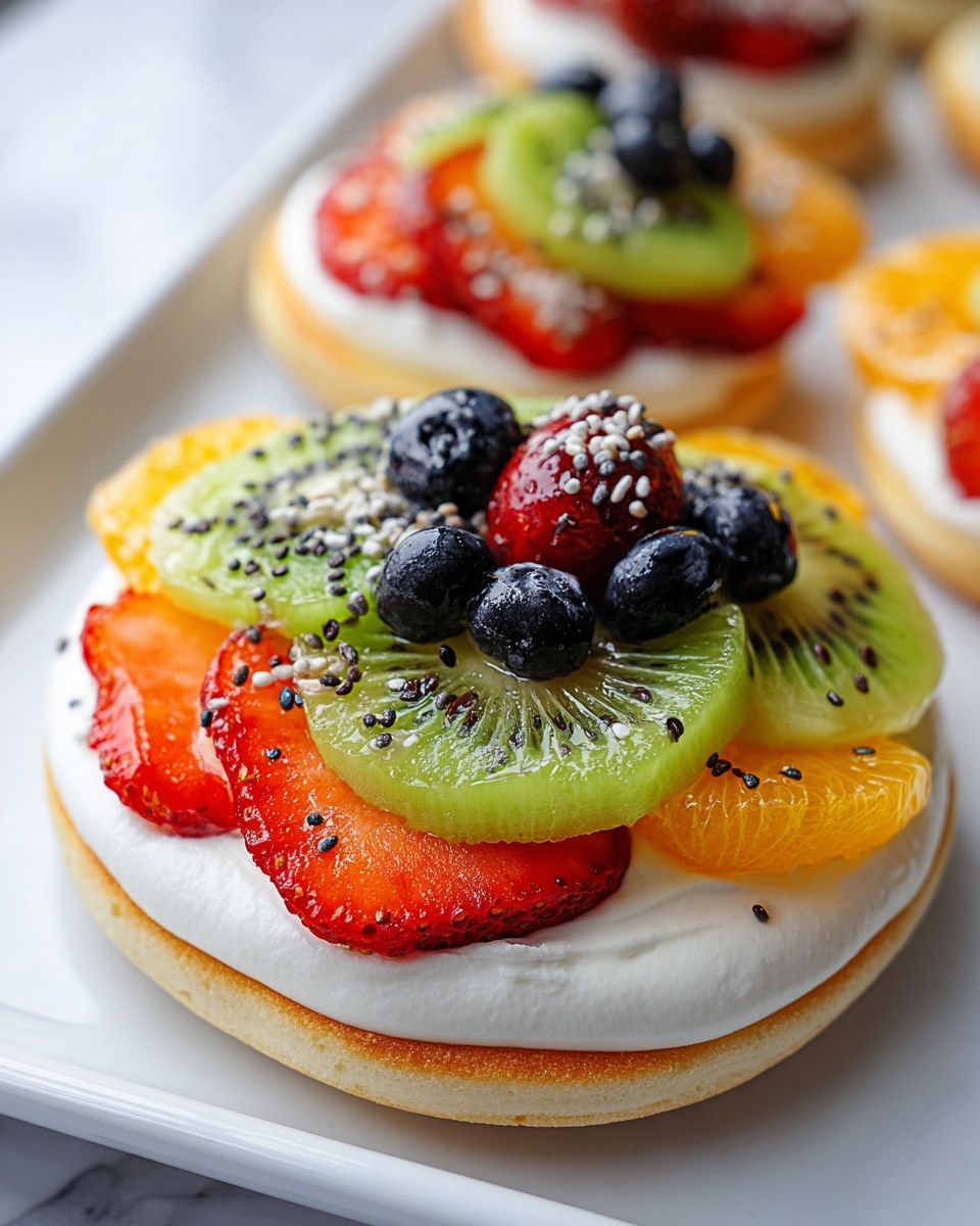 Healthy Breakfast for Kids: Bagel Fruit Pizzas Recipe - Recipe Image