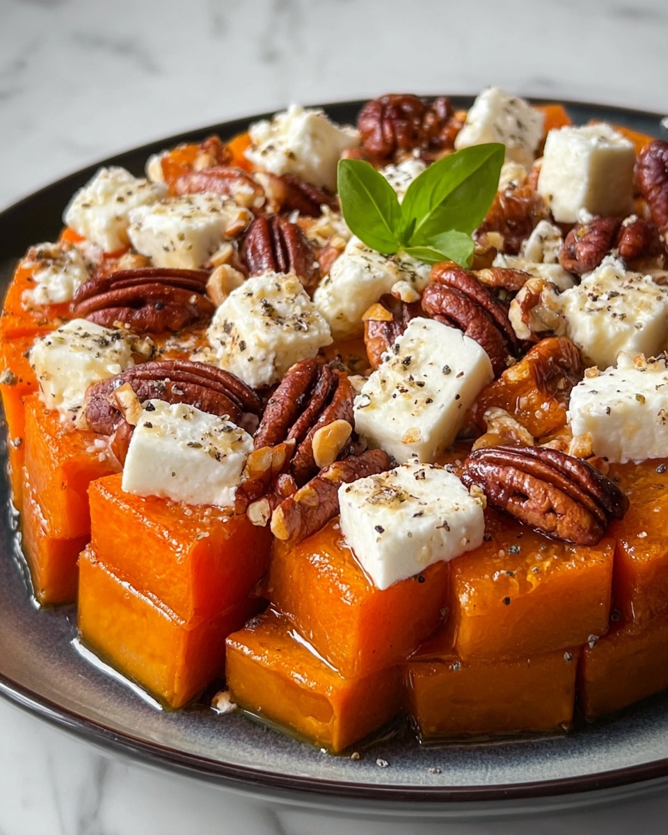 Maple Walnut Goat Cheese Roasted Sweet Potatoes Recipe - Recipe Image