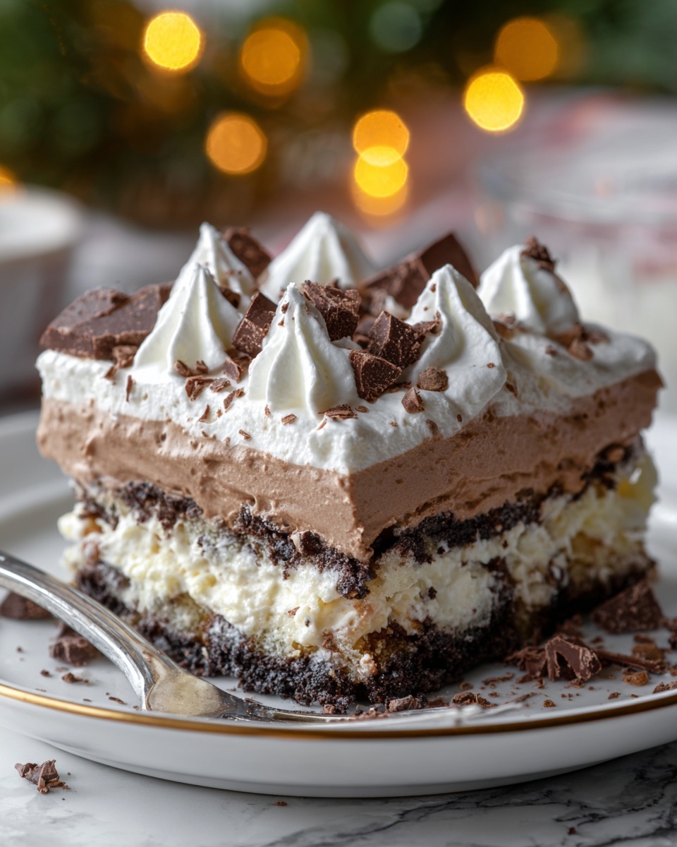 Hot Chocolate Lasagna Recipe - Recipe Image
