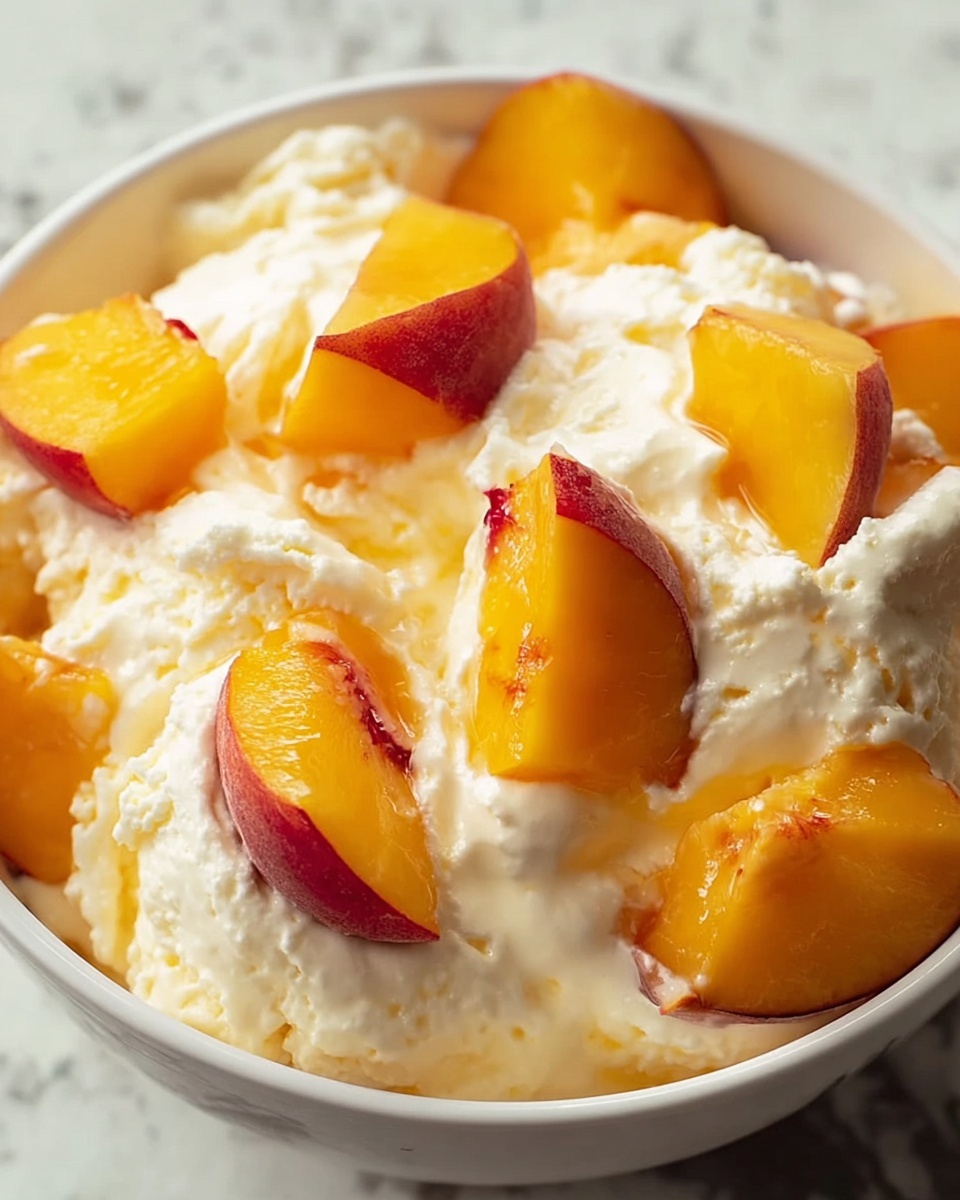 Peach Fluff Recipe - Recipe Image