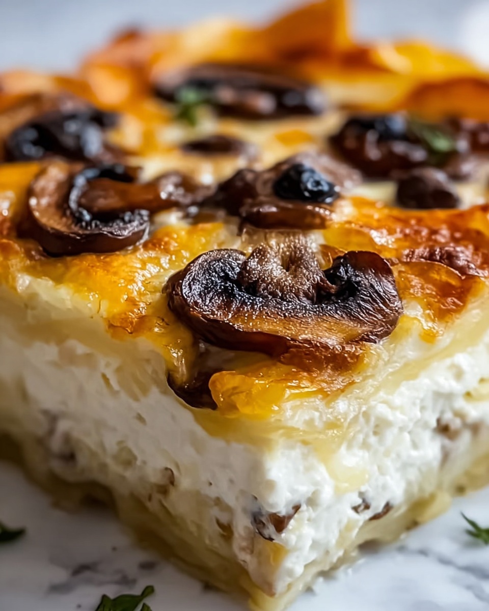 Feta & Mushroom Brunch Squares Recipe - Recipe Image