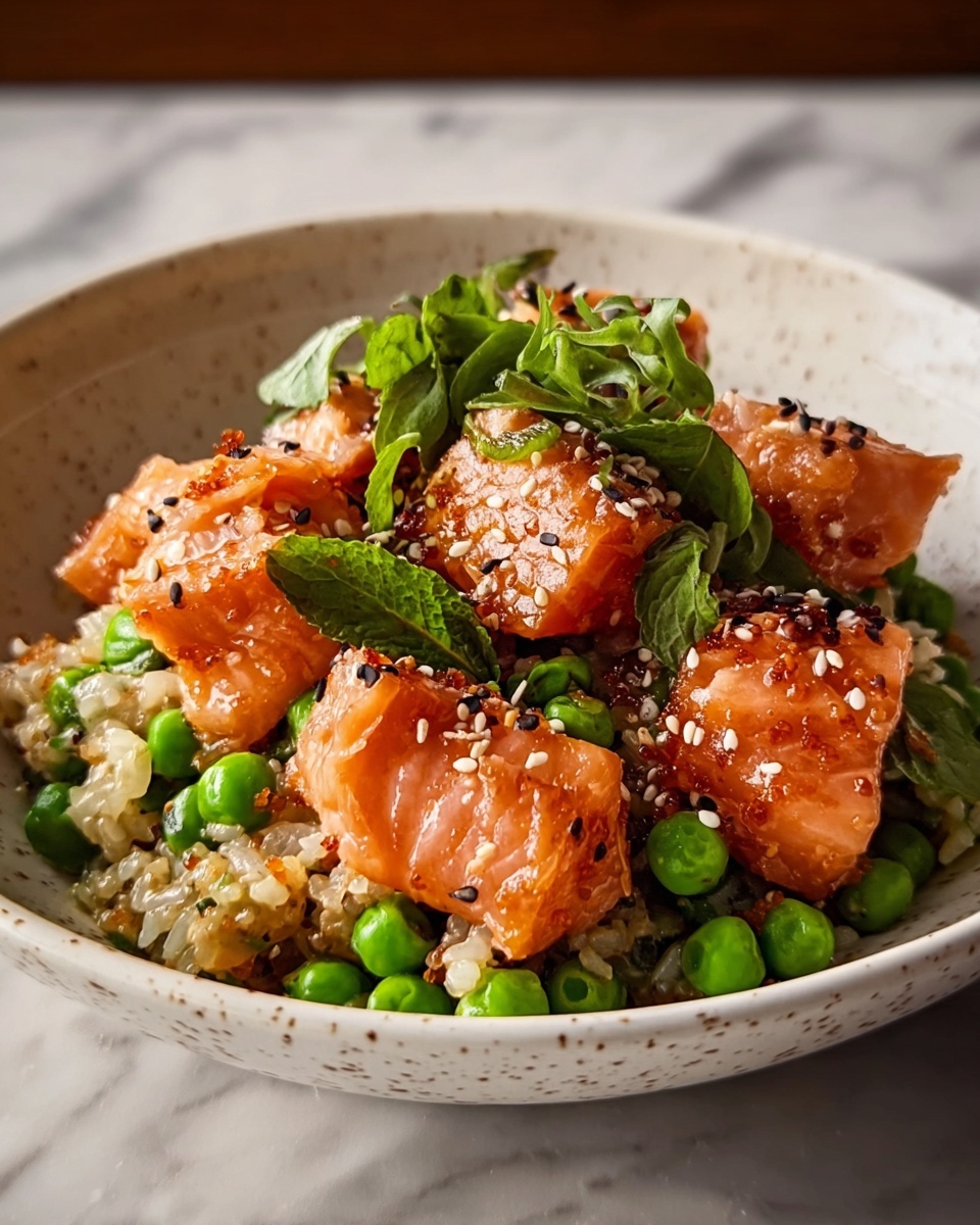 Crispy Salmon Rice Bowl with Spicy Mayo and Avocado Recipe - Recipe Image
