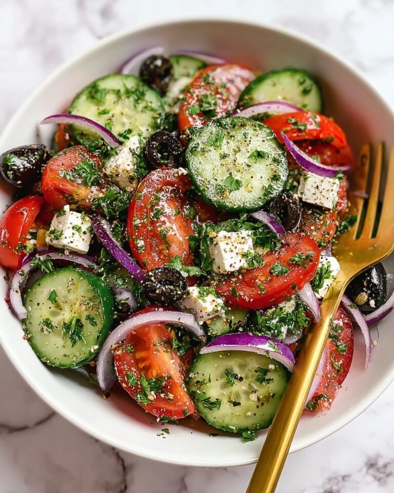 Mediterranean Salad with Feta, Olives, and Fresh Herbs Recipe