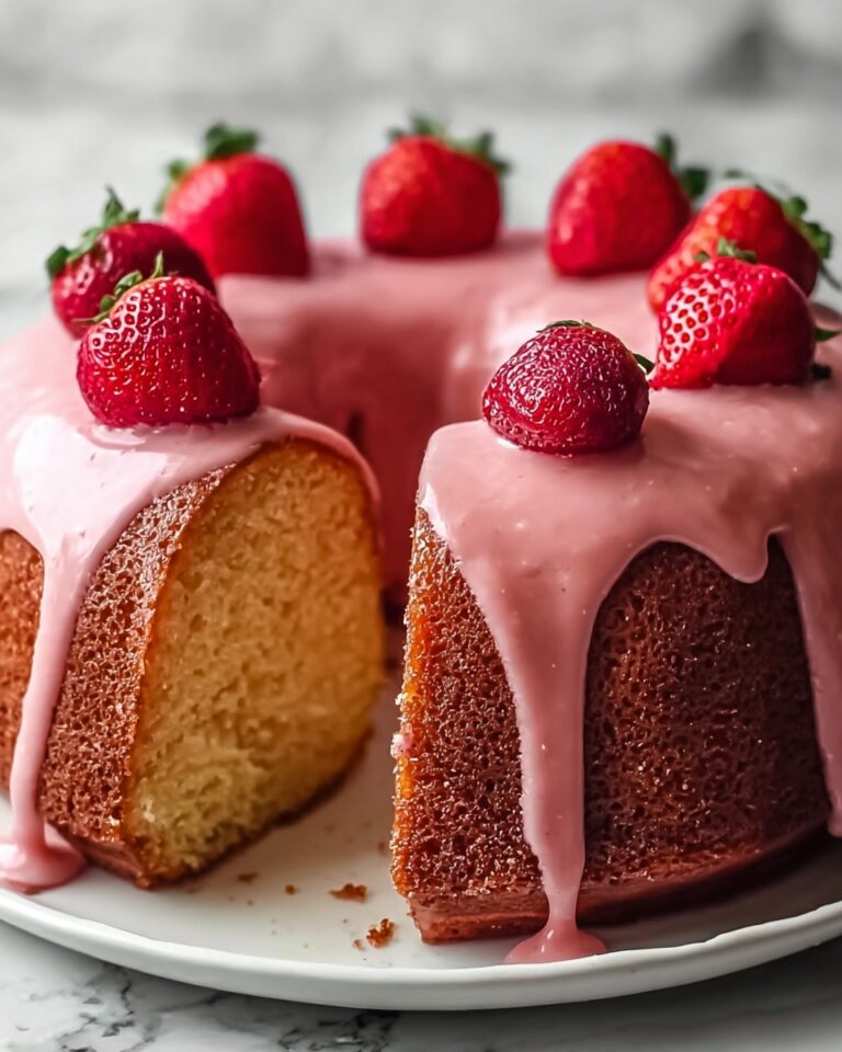 Strawberry Buttermilk Pound Cake Recipe