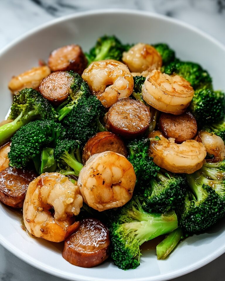 Honey Garlic Shrimp, Sausage & Broccoli Stir-Fry Recipe