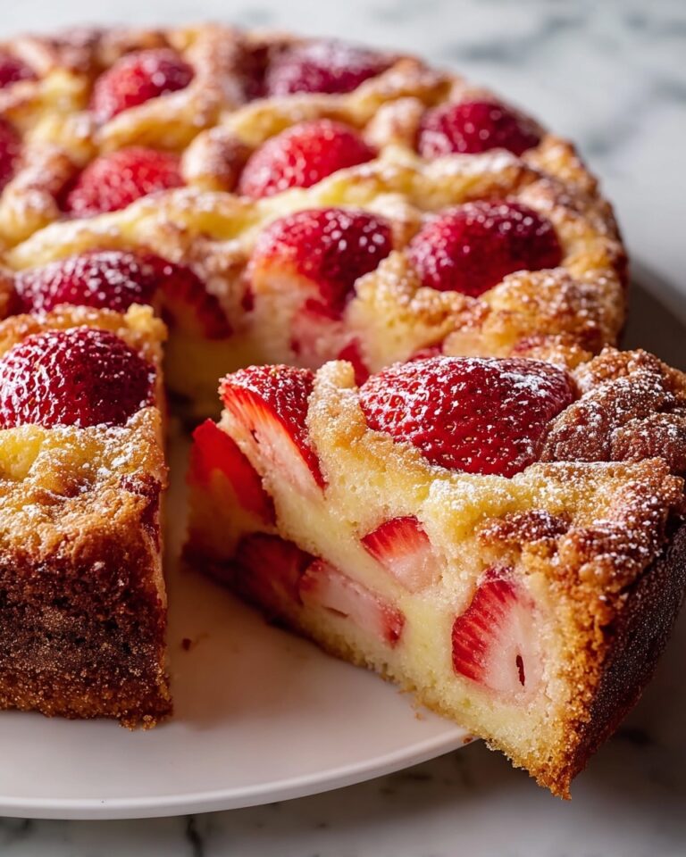 Simple Strawberry Rhubarb Cake Recipe