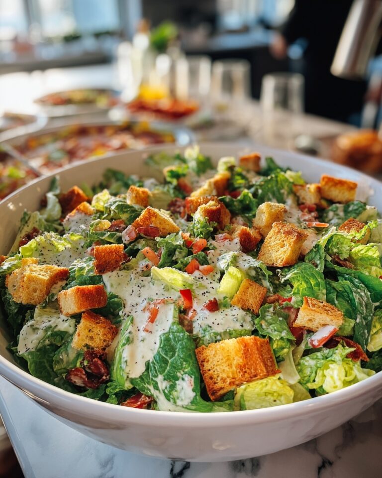Caesar Salad with Homemade Dressing Recipe