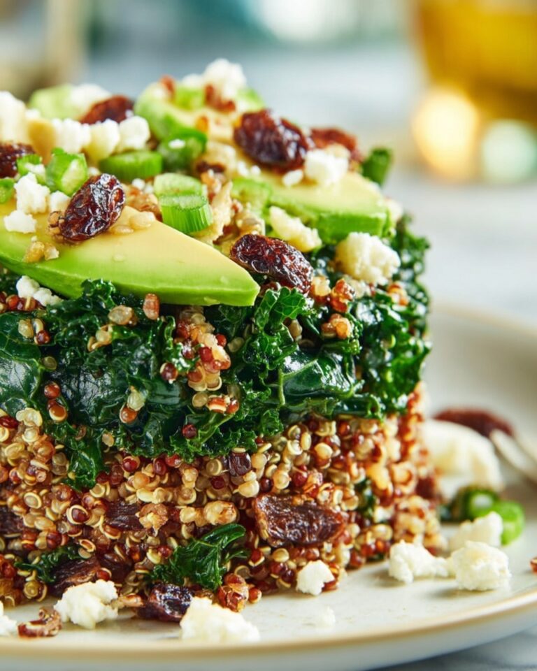 Quinoa Salad with Shredded Greens and Raisins Recipe