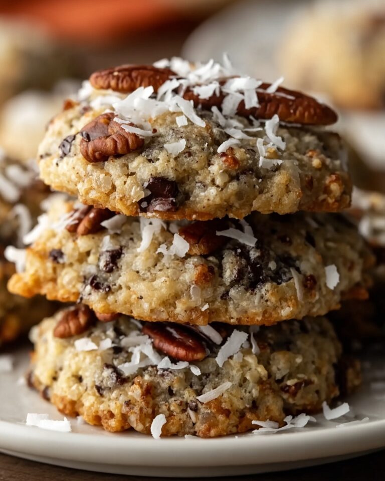 Chocolate Pecan Coconut Cookies Recipe