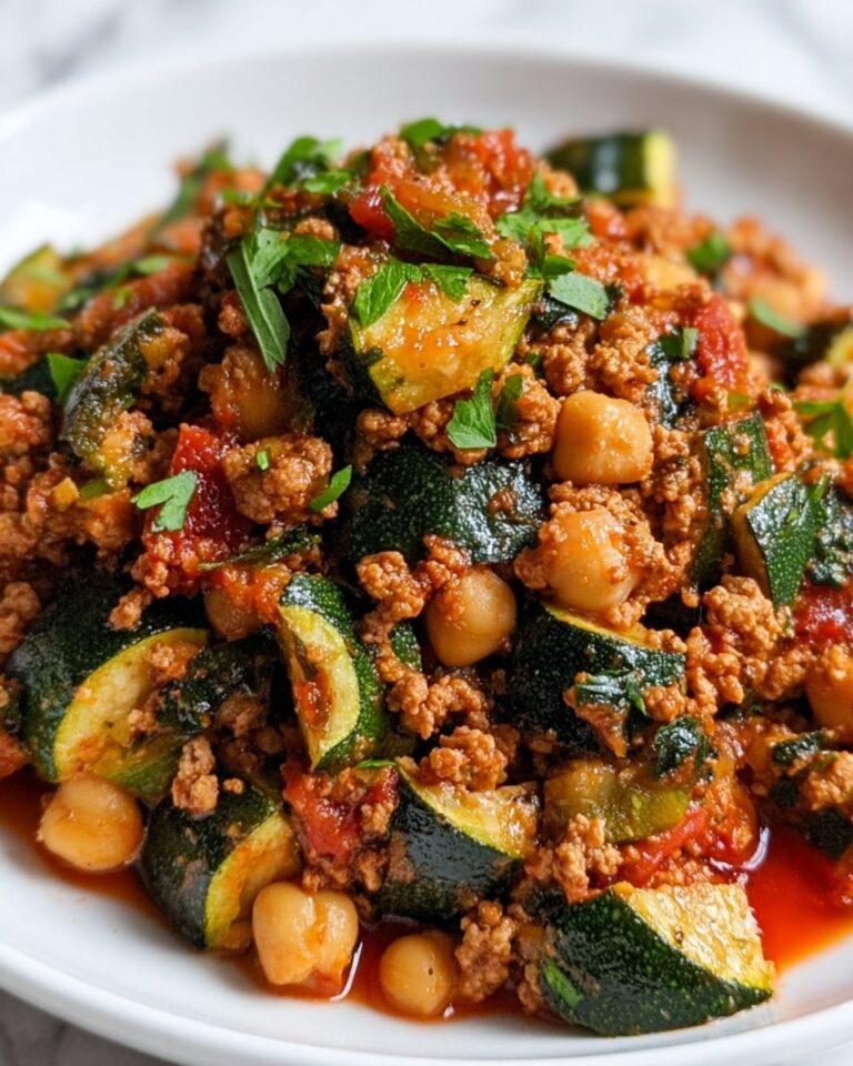 Ground Turkey Zucchini Chickpea Skillet Recipe