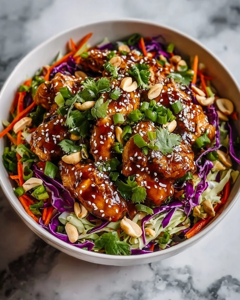 Sesame Chicken Cabbage Crunch Salad Recipe