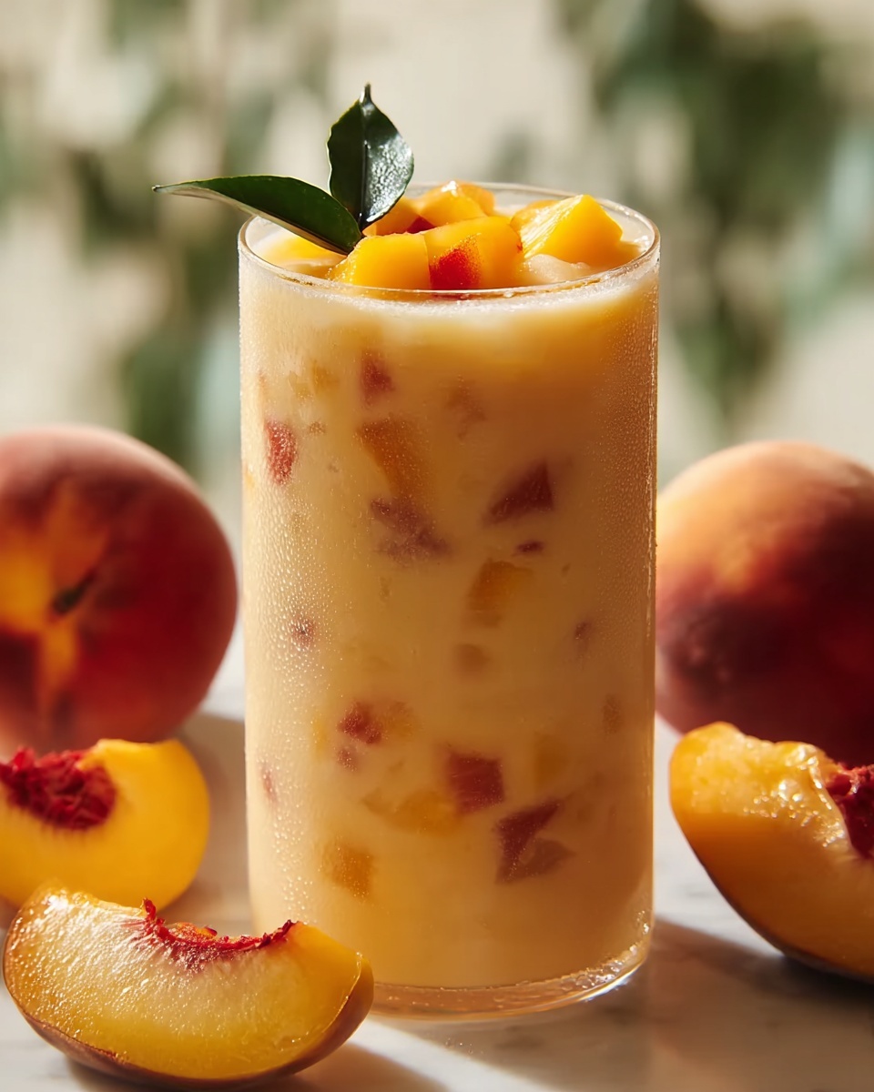 Iced Peach Colada Recipe - Recipe Image