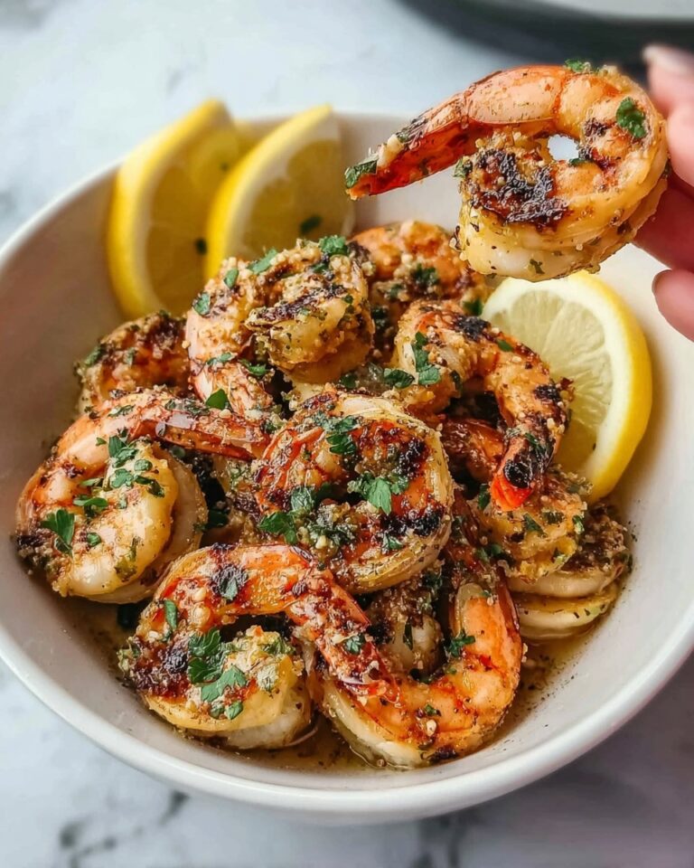 BBQ Grilled Prawns with Garlic, Lemon & Chilli Recipe