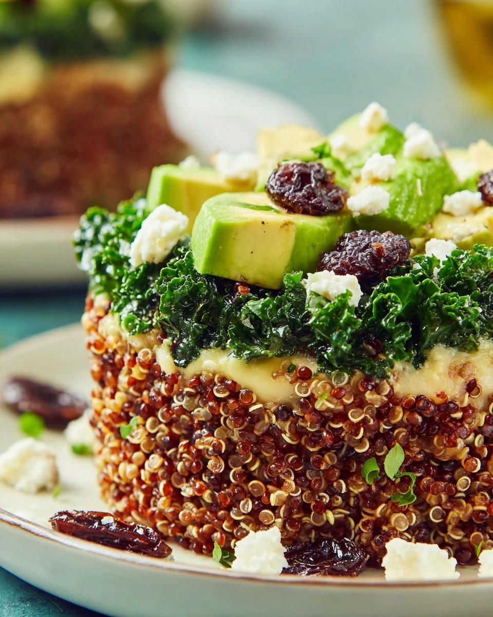 Quinoa Salad with Shredded Greens and Raisins Recipe - Recipe Image