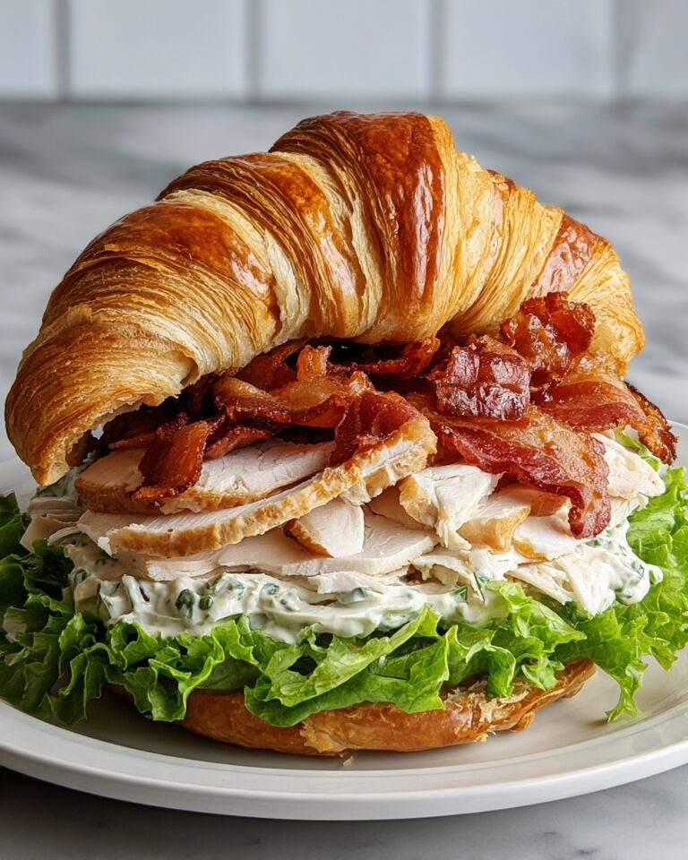 Chicken Caesar Croissant Sandwich Recipe