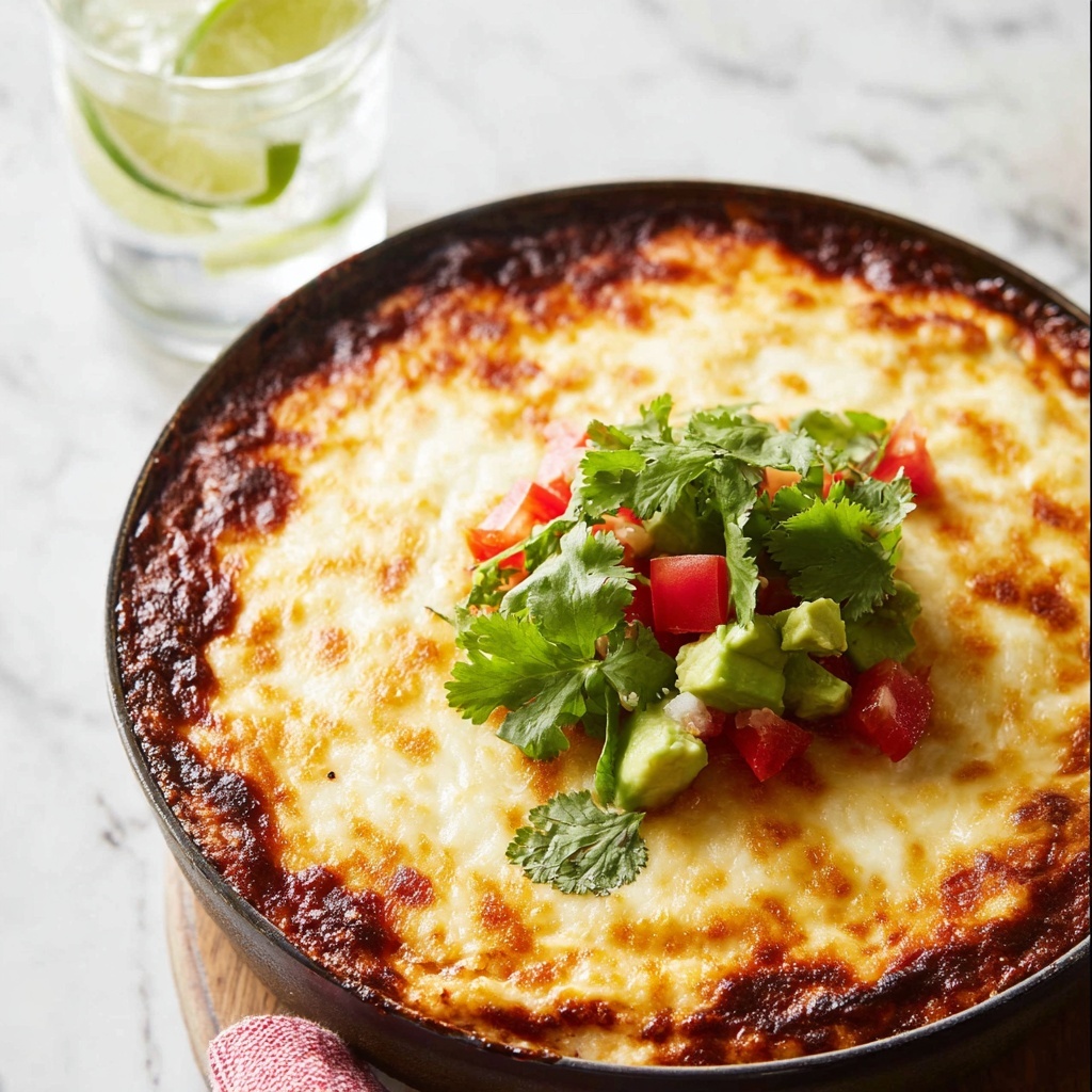 Cheesy Cornbread Chicken Tamale Pie Casserole Recipe - Recipe Image