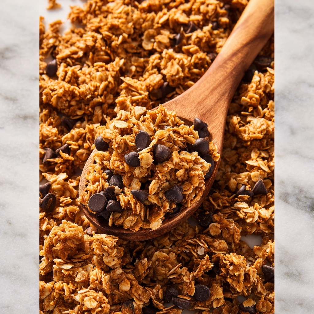 Peanut Butter Granola with Chocolate Chips Recipe - Recipe Image